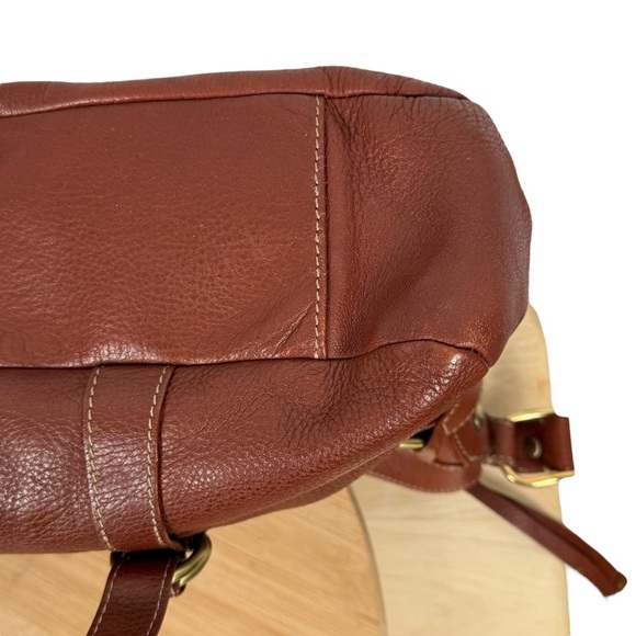 Via Spiga Erica Shoulder Bag – Style 35326 – Cigar Brown Pebbled Leather - Picture 7 of 12